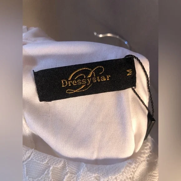 NWT Dressystar Halter Floral Hi-Lo Lace Party Dress Sz Medium - Picture 7 of 8